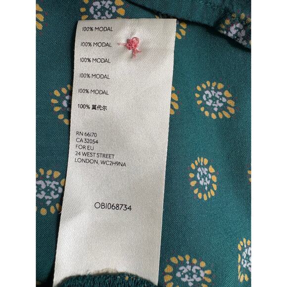 Anthropologie Maeve Monika Tunic Top Teal XS Button Down - Picture 4 of 11